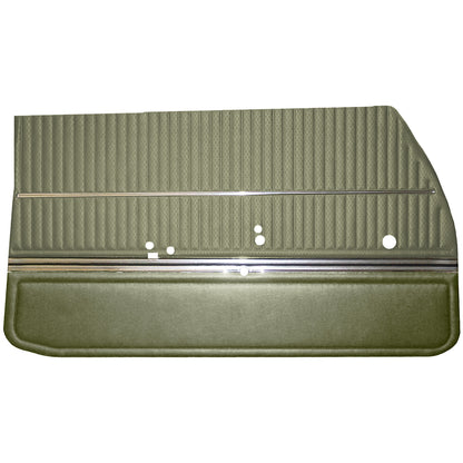 68 CUTLASS 'S'/442 HOLIDAY COUPE FRONT DOOR PANELS (UNASSEMBLED) - WILLOW GOLD