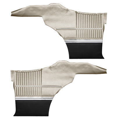68 CUTLASS 'S'/442 HOLIDAY COUPE REAR PANELS (UNASSEMBLED) - PARCHMENT/BLACK