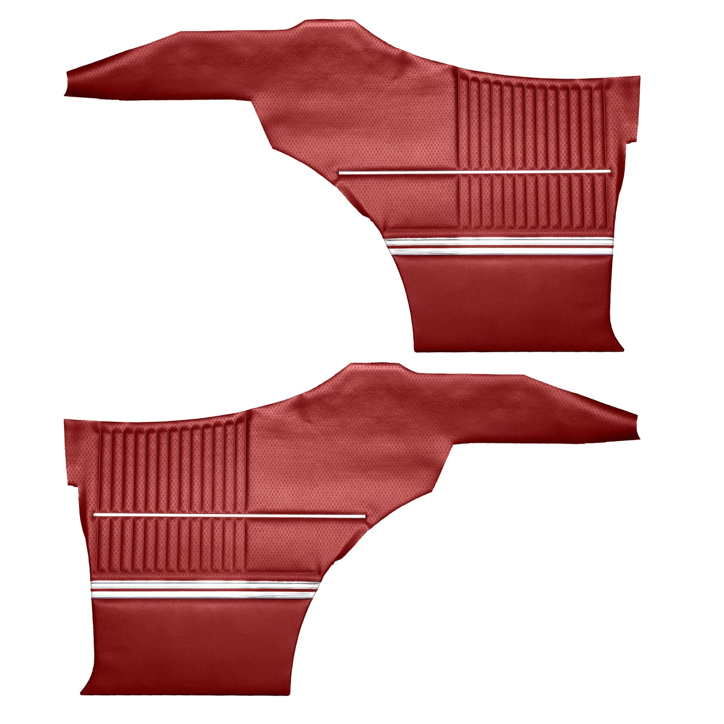 69 CUTLASS 'S'/442 HOLIDAY COUPE REAR PANELS (UNASSEMBLED) - RED