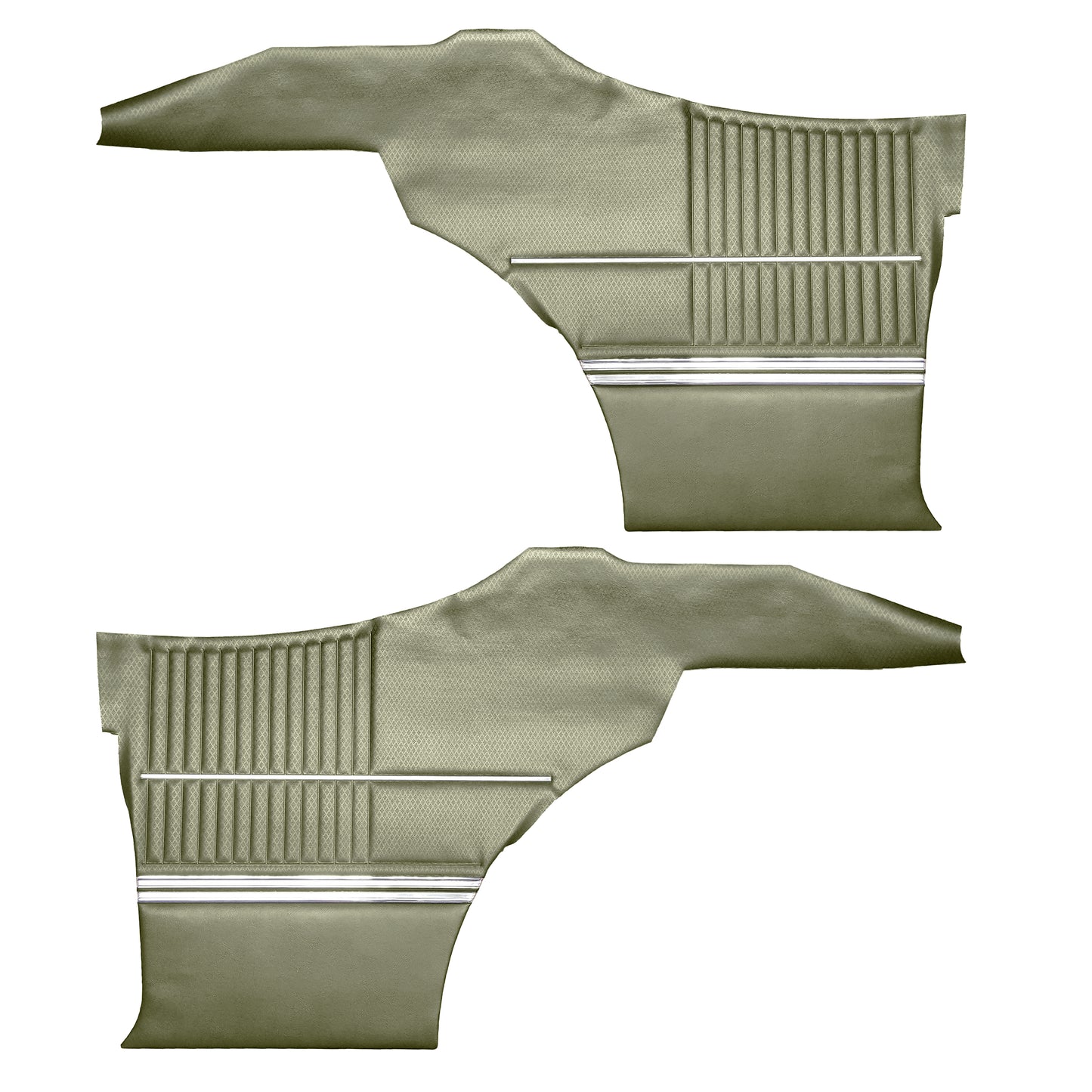 68 CUTLASS 'S'/442 HOLIDAY COUPE REAR PANELS (UNASSEMBLED) - WILLOW GOLD