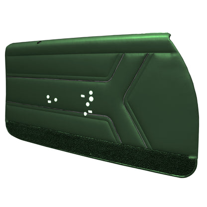 69 GTO/LEMANS FRONT DOOR PANELS (PRE-ASSEMBLED) - GREEN