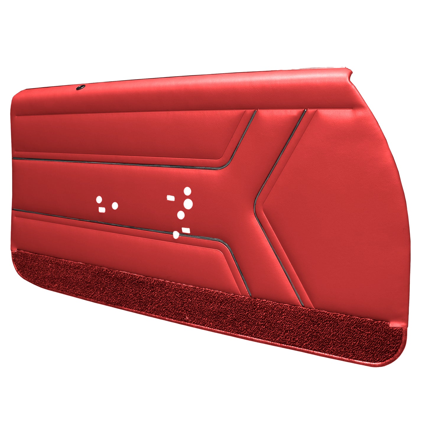 69 GTO/LEMANS FRONT DOOR PANELS (PRE-ASSEMBLED) - RED