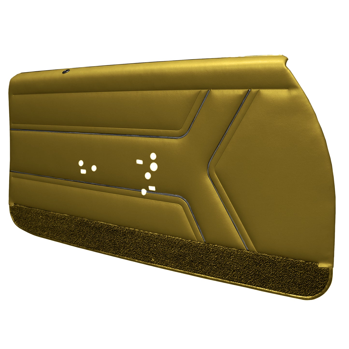 69 GTO/LEMANS FRONT DOOR PANELS (PRE-ASSEMBLED) - GOLD