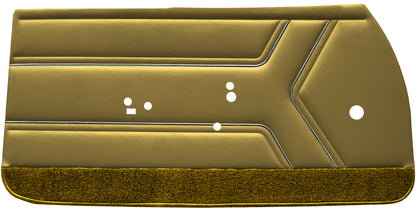 69 GTO/LEMANS FRONT DOOR PANELS (UNASSEMBLED) - GOLD