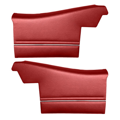 69 GTO/LEMANS CONVERTIBLE REAR PANELS (PRE-ASSEMBLED) - RED