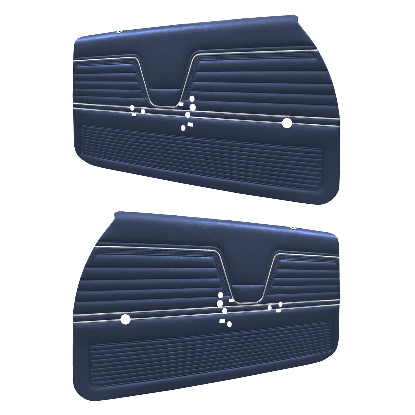 69 CHEVELLE/MALIBU FRONT DOOR PANELS (PRE-ASSEMBLED) - BLUE