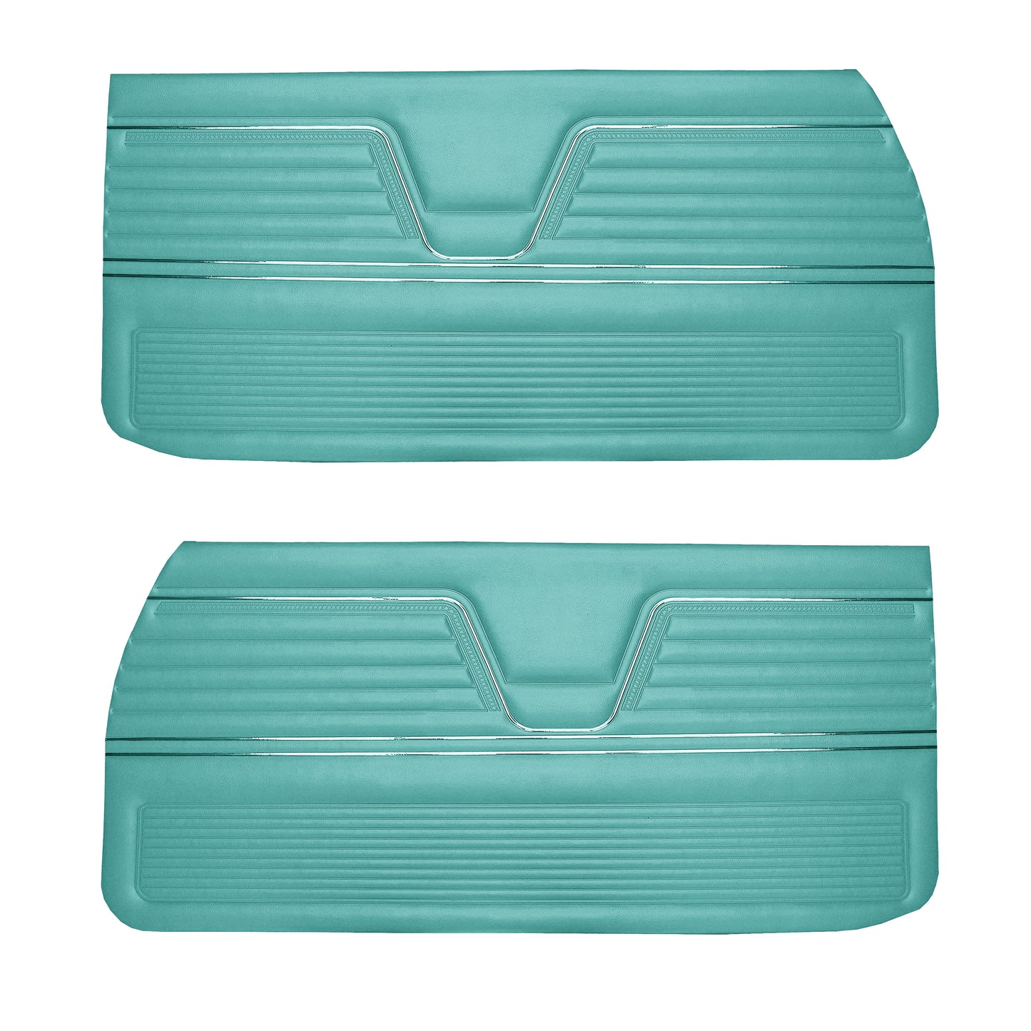 69 CHEVELLE/MALIBU FRONT DOOR PANELS (UNASSEMBLED) - SRM TURQUOISE