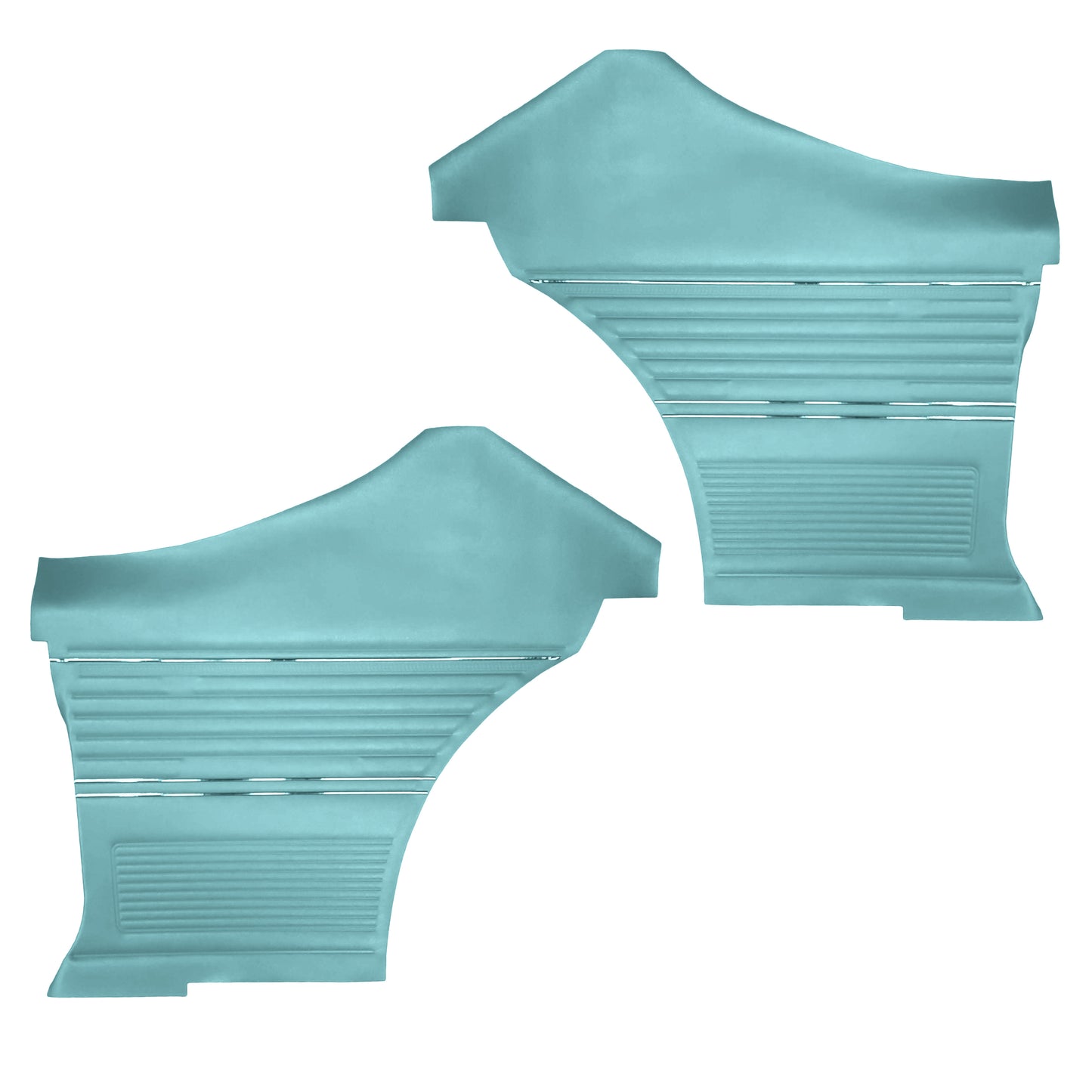 69 CHEVELLE/MALIBU HARDTOP REAR PANELS (UNASSEMBLED) - SRM TURQUOISE