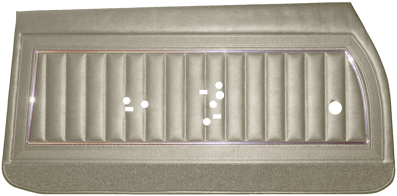 69 SKYLARK/GS "DELUXE" FRONT DOOR PANELS (UNASSEMBLED) - PARCHMENT