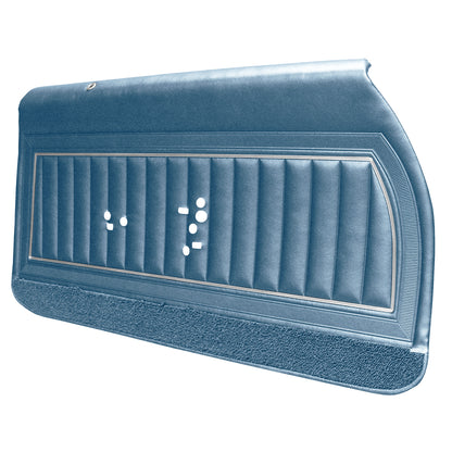 69 SKYLARK/GS "DELUXE" FRONT DOOR PANELS (PRE-ASSEMBLED) - BLUE