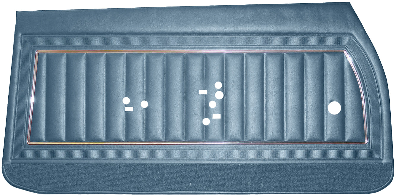 69 SKYLARK/GS "DELUXE" FRONT DOOR PANELS (UNASSEMBLED) - BLUE