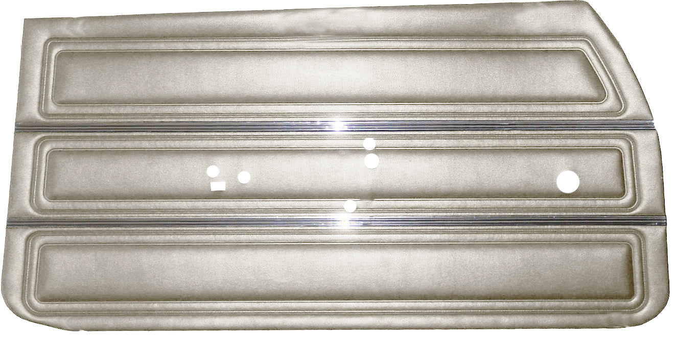 69 SKYLARK/GS "STANDARD" FRONT DOOR PANELS (UNASSEMBLED) - PARCHMENT