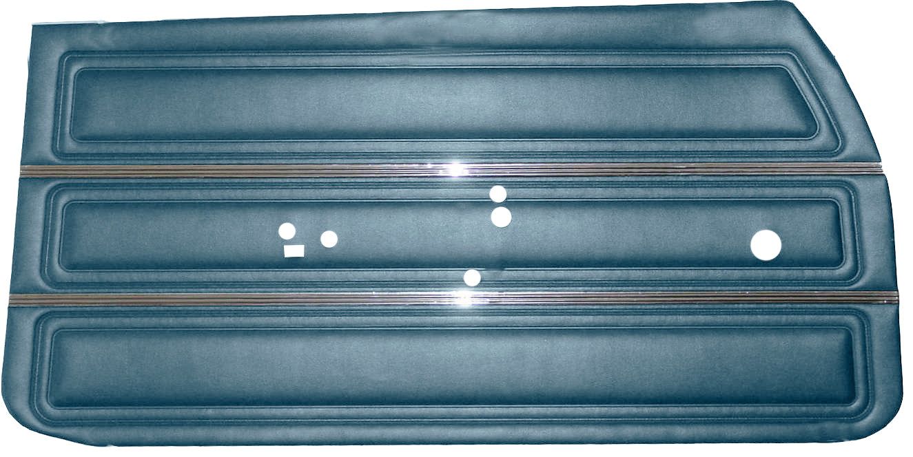 69 SKYLARK/GS "STANDARD" FRONT DOOR PANELS (UNASSEMBLED) - BLUE