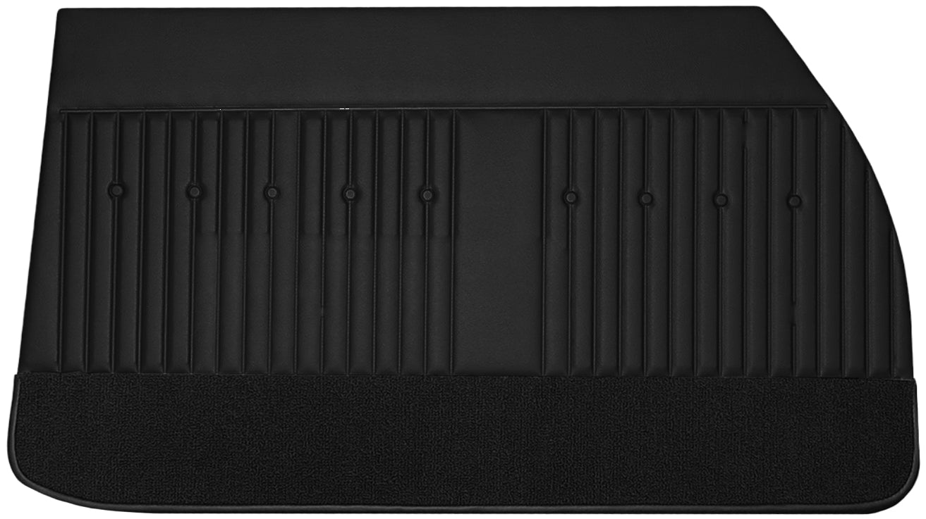 69 CUTLASS SUPREME FRONT DOOR PANELS (UNASSEMBLED) - BLACK