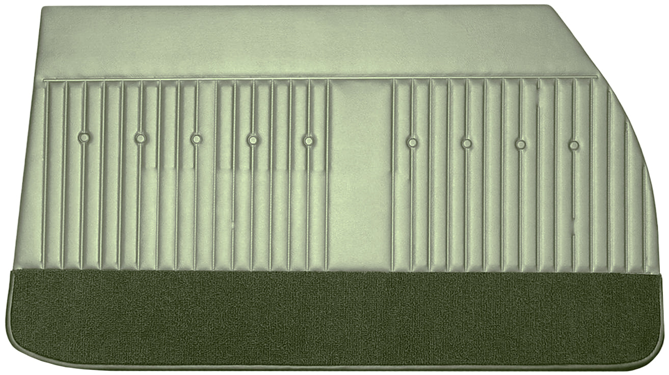 69 CUTLASS SUPREME FRONT DOOR PANELS (UNASSEMBLED) - GREEN