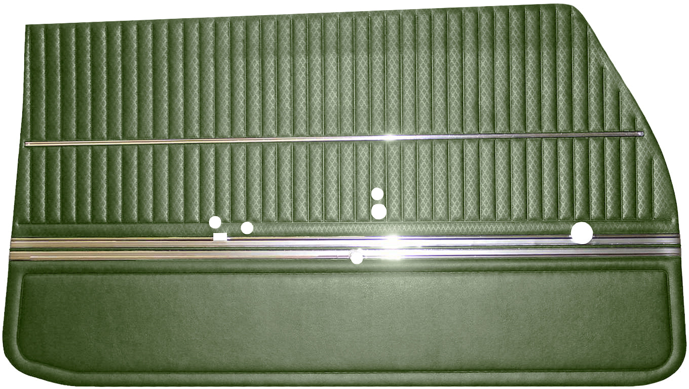 69 Cutlass S/442 Holiday Coupe Door Panels - Light Met Green