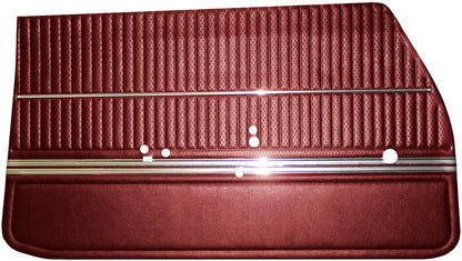 69 CUTLASS 'S'/442 HOLIDAY COUPE FRONT DOOR PANELS (UNASSEMBLED) - RED
