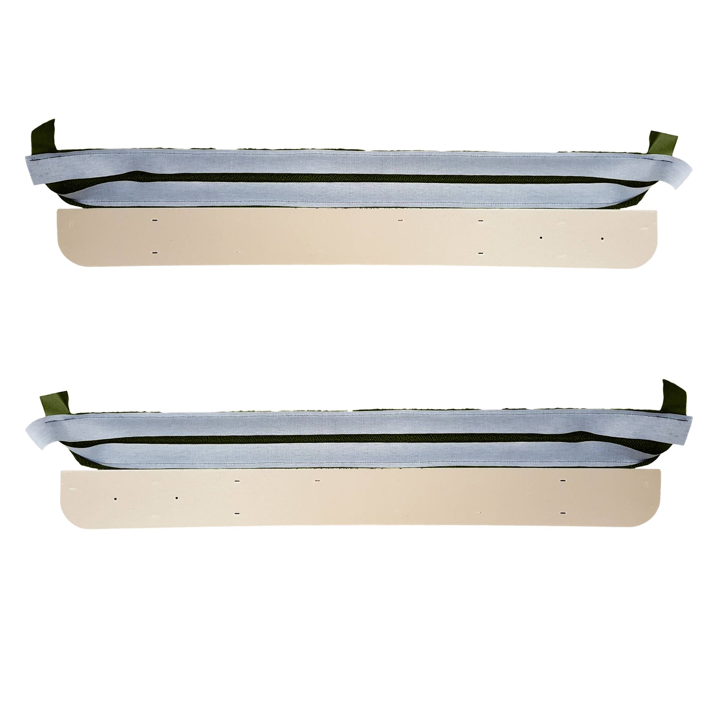70 CHALLENGER SE DOOR PANEL LOWER CARPET TRIM - GREEN