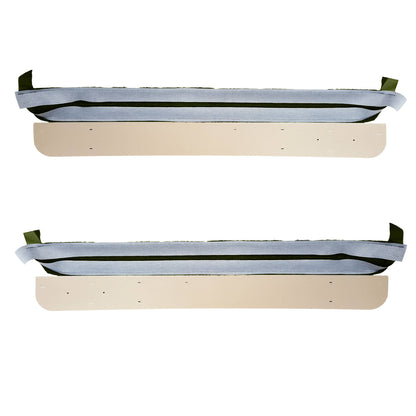 70 CHALLENGER SE DOOR PANEL LOWER CARPET TRIM - GREEN