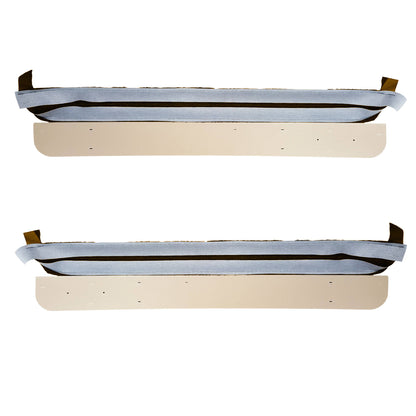 70 CHALLENGER SE DOOR PANEL LOWER CARPET TRIM - DARK SADDLE