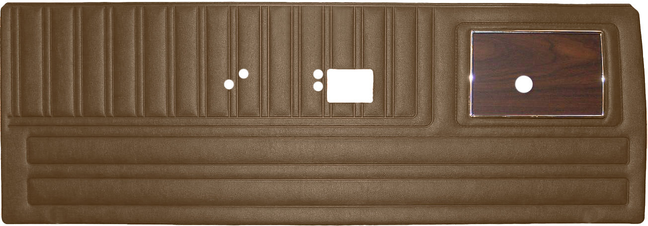 70 DUSTER FRONT "DECOR" FRONT DOOR PANELS W/ WOODGRAIN - BROWN