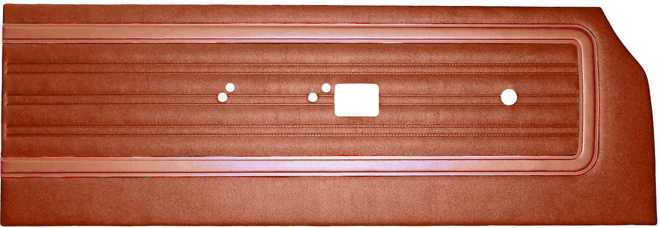70 SATELLITE/ROADRUNNER "DECOR" FRONT DOOR PANELS - BURNT ORANGE