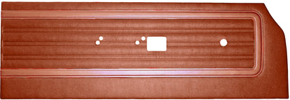 70 SATELLITE/ROADRUNNER "DECOR" FRONT DOOR PANELS - BURNT ORANGE