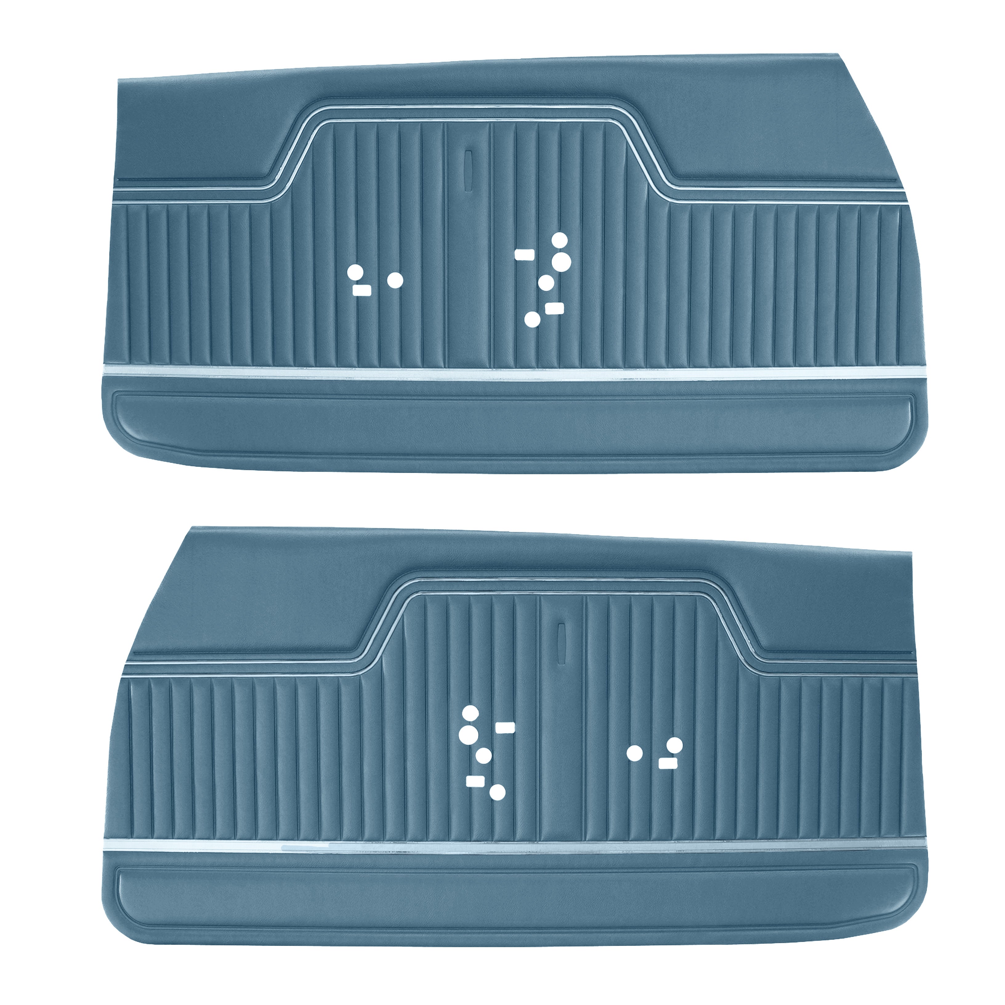 70 El Camino Front Door Panels - Light Metallic Blue - Legendary