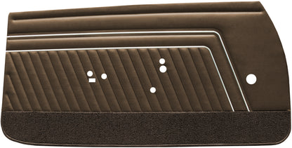 70 GTO/LEMANS SPORT FRONT DOOR PANELS (UNASSEMBLED) - BURNISHED SADDLE