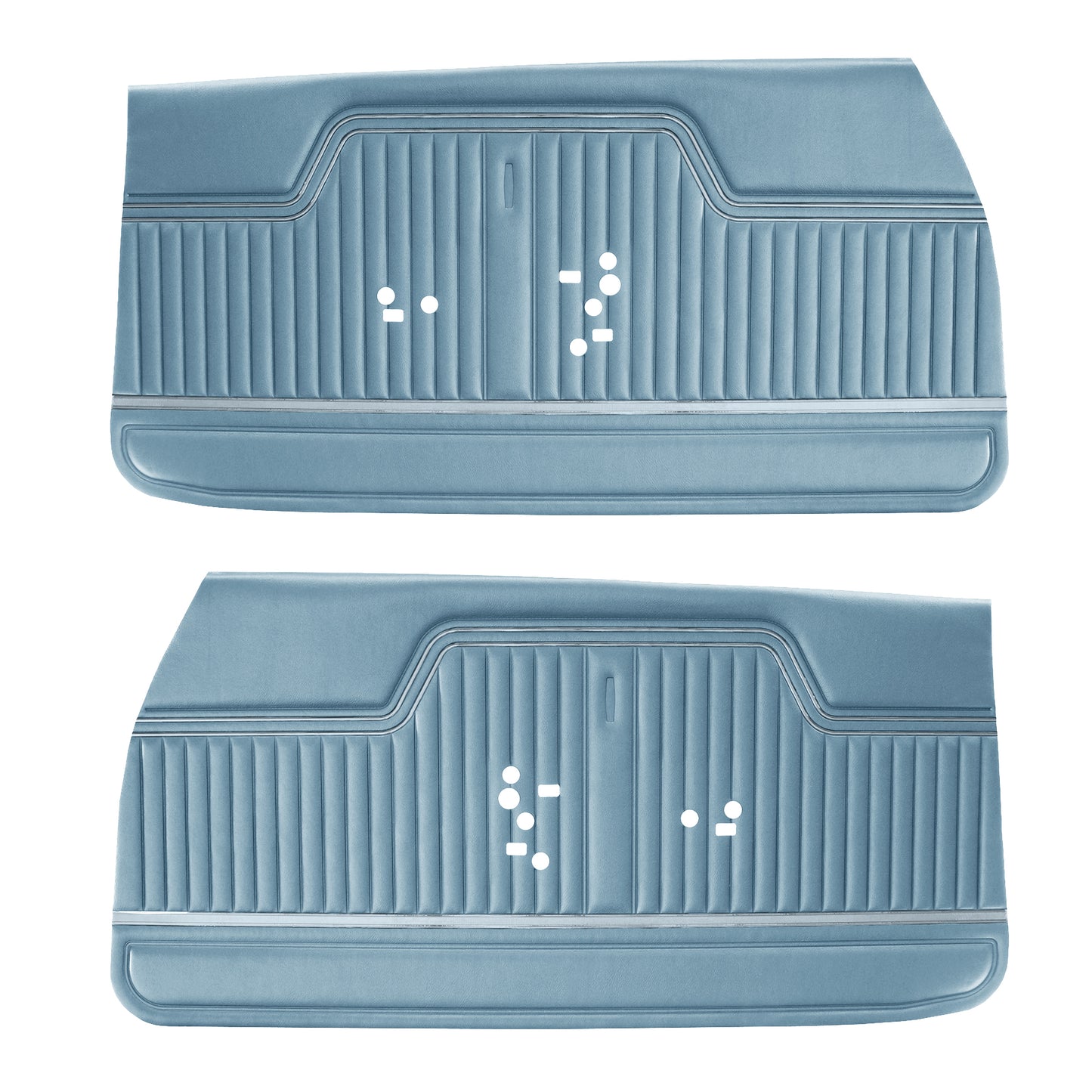 70 CHEVELLE/MALIBU FRONT DOOR PANELS (UNASSEMBLED) - BLUE