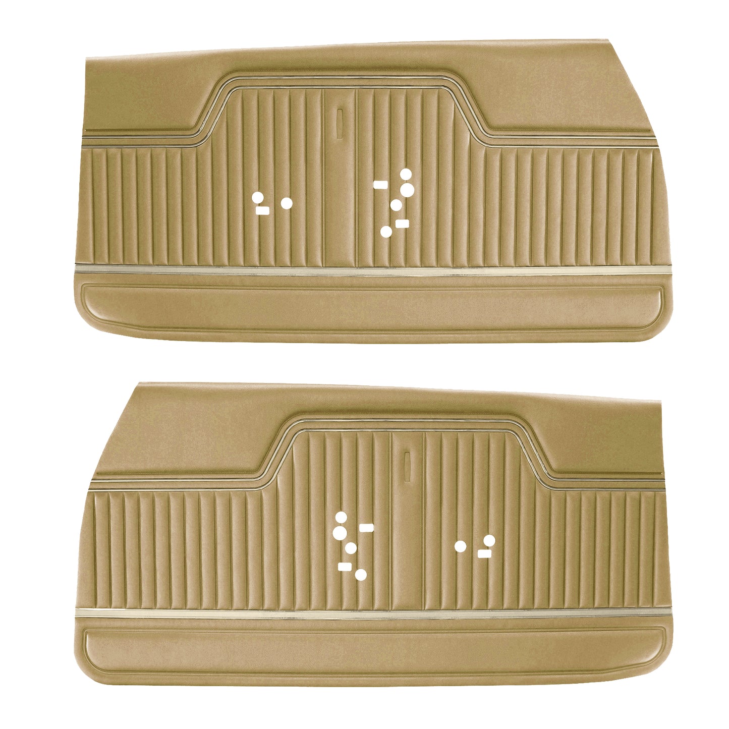70 CHEVELLE/MALIBU FRONT DOOR PANELS (UNASSEMBLED) - SADDLE