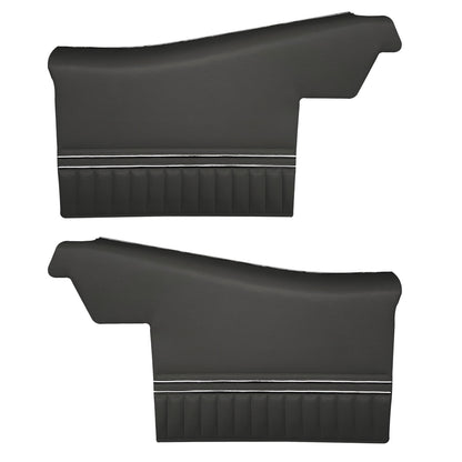 70-72 CHEVELLE/MALIBU CONVERTIBLE REAR PANELS (PRE-ASSEMBLED) - BLACK