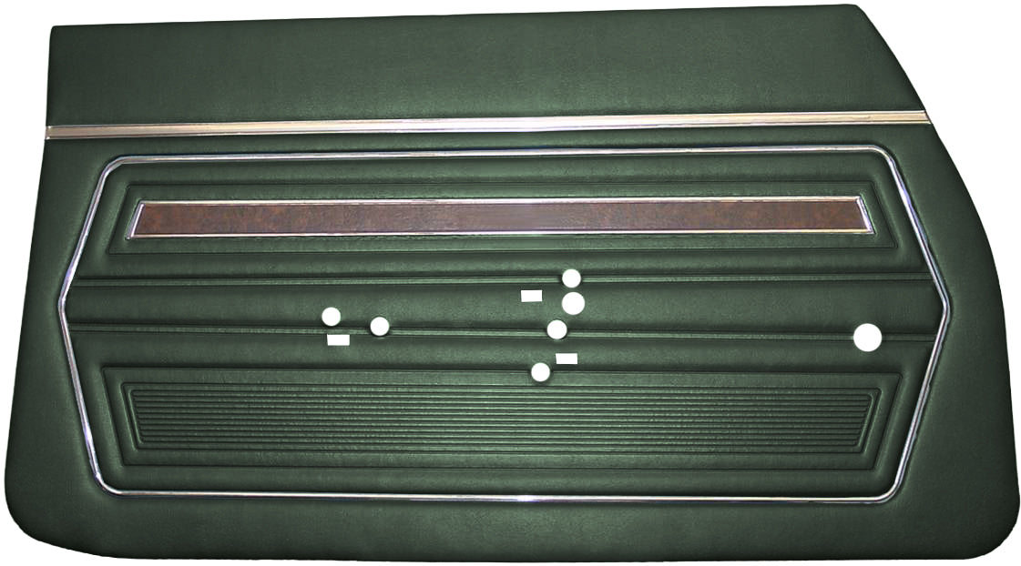 70 F-85 FRONT DOOR PANELS (UNASSEMBLED) - GREEN