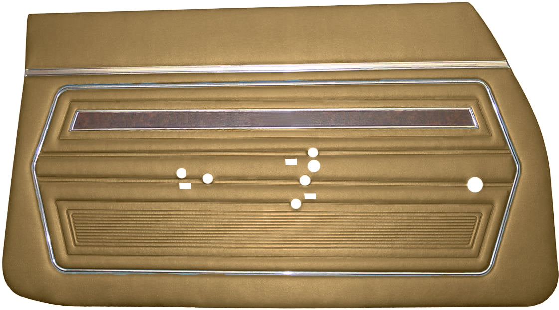 70 F-85 FRONT DOOR PANELS (UNASSEMBLED) - GOLD