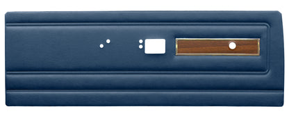 71 DUSTER/DEMON "DECOR" FRONT DOOR PANELS W/ WOODGRAIN - BLUE