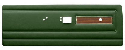 71 DUSTER/DEMON "DECOR" FRONT DOOR PANELS W/ WOODGRAIN - GREEN