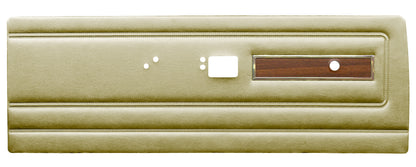 71 DUSTER "DECOR" FRONT DOOR PANELS W/ WOODGRAIN - EMBER GOLD