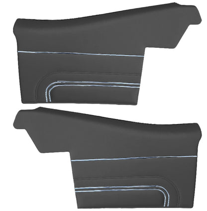 71 GTO/LEMANS SPORT CONVERTIBLE REAR PANELS (PRE-ASSEMBLED) - BLACK