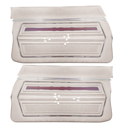 71 CUTLASS FRONT DOOR PANELS (UNASSEMBLED) - PEARL WHITE