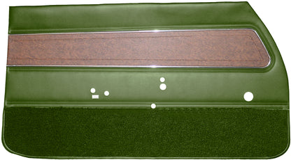 71 CUTLASS SUPREME/442 FRONT DOOR PANELS (UNASSEMBLED) - JADE GREEN