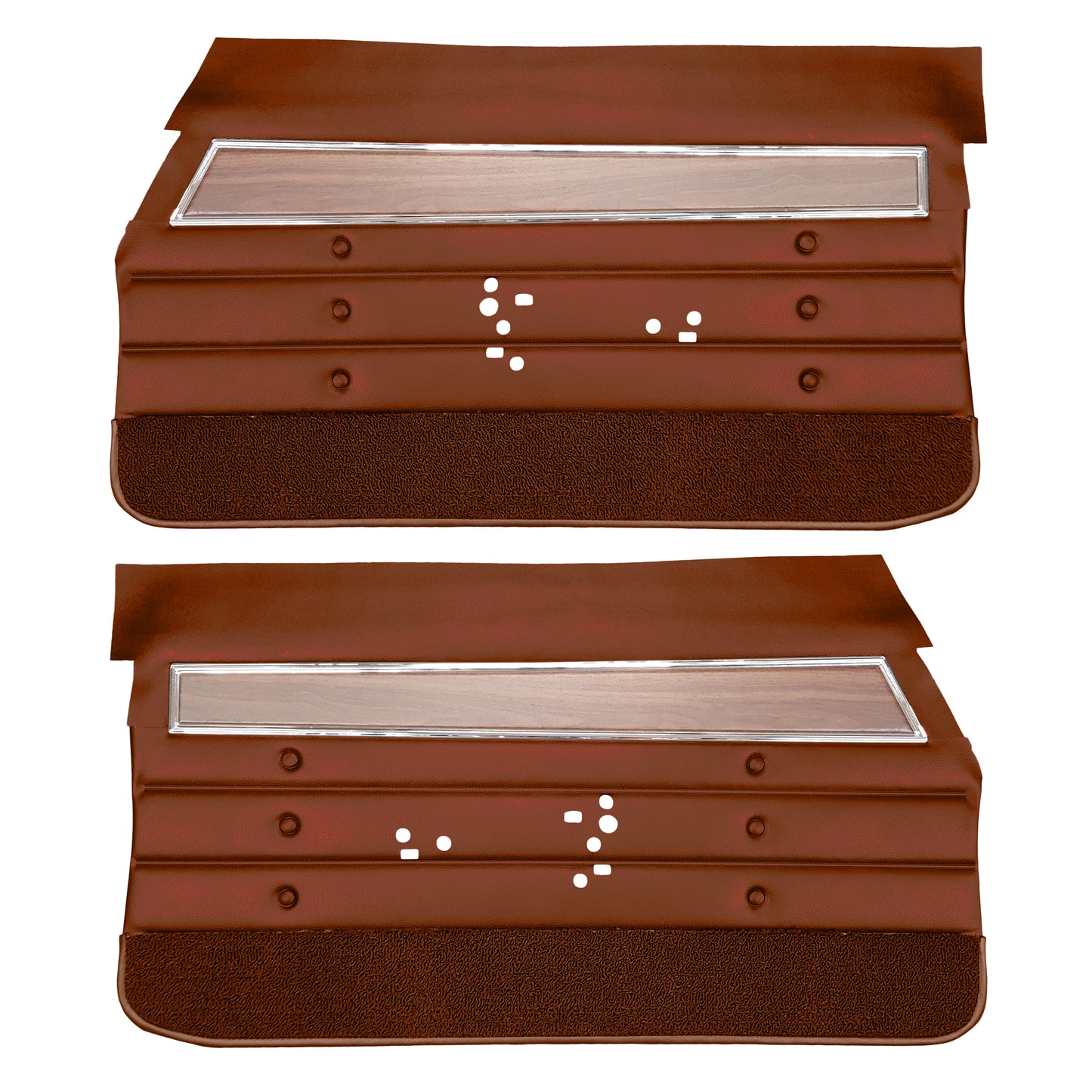71 CUTLASS 'S'/442 HARDTOP COUPE FRONT DOOR PANELS (UNASSEMBLED) - SIENNA