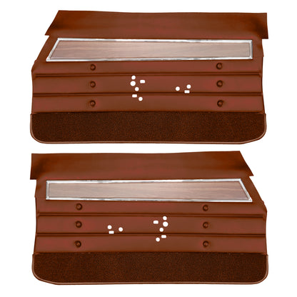 71 CUTLASS 'S'/442 HARDTOP COUPE FRONT DOOR PANELS (UNASSEMBLED) - SIENNA