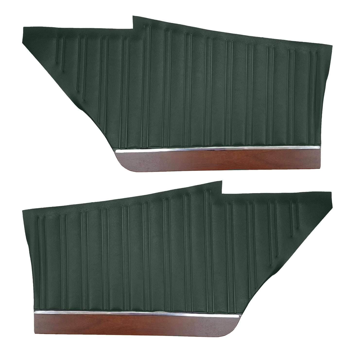 72 SATELLITE SEBRING PLUS HARDTOP REAR UPPER PANELS - GREEN