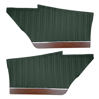 72 SATELLITE SEBRING PLUS HARDTOP REAR UPPER PANELS - GREEN