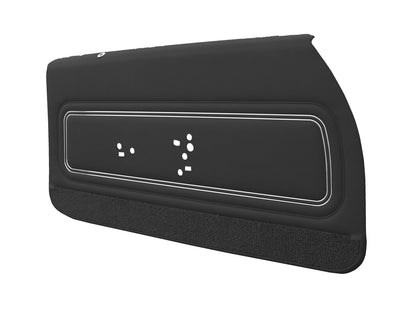 72 GTO/LEMANS SPORT FRONT DOOR PANELS (PRE-ASSEMBLED) - BLACK