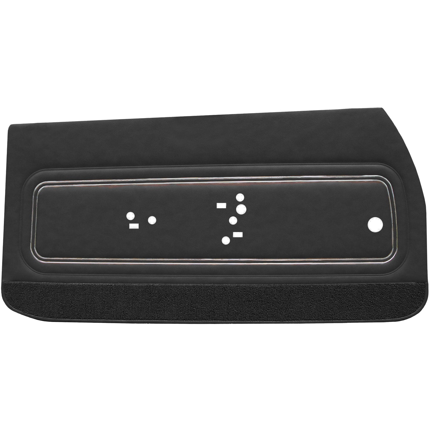 72 GTO/LEMANS SPORT FRONT DOOR PANELS (UNASSEMBLED) - BLACK