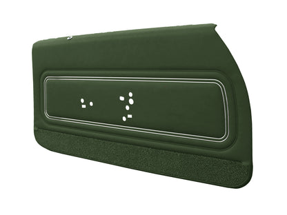 72 GTO/LEMANS SPORT FRONT DOOR PANELS (PRE-ASSEMBLED) - GREEN