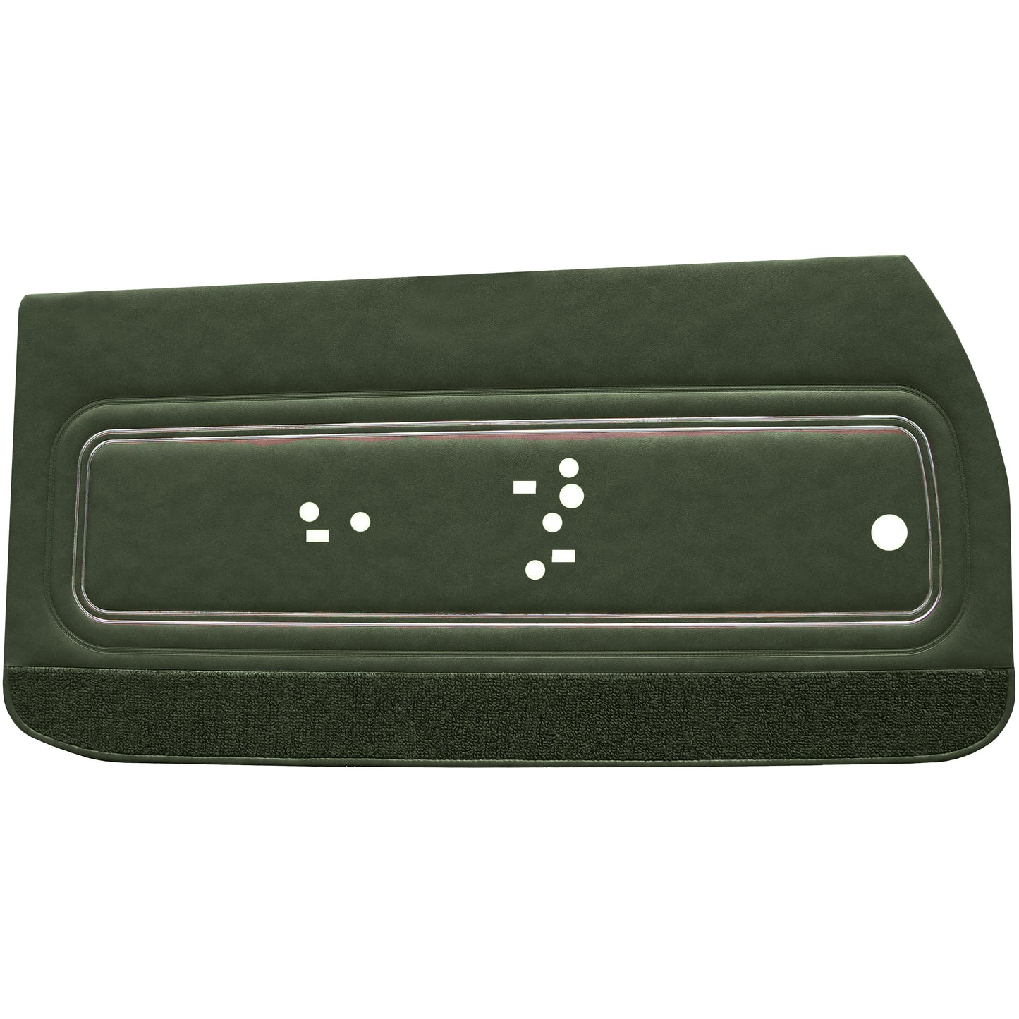 72 GTO/LEMANS SPORT FRONT DOOR PANELS (UNASSEMBLED) - GREEN