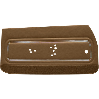 72 GTO/LEMANS SPORT FRONT DOOR PANELS (UNASSEMBLED) - SADDLE