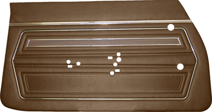 72 CUTLASS FRONT DOOR PANELS (UNASSEMBLED) - SADDLE